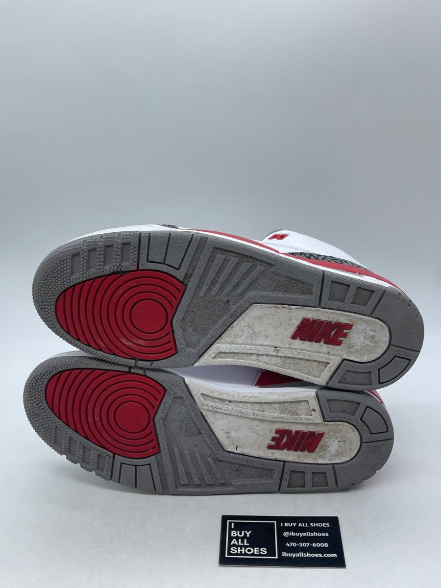 Jordan 3 Retro Fire Red (2022) 9.5 (Moderately Worn Pre-Owned) - Image 7
