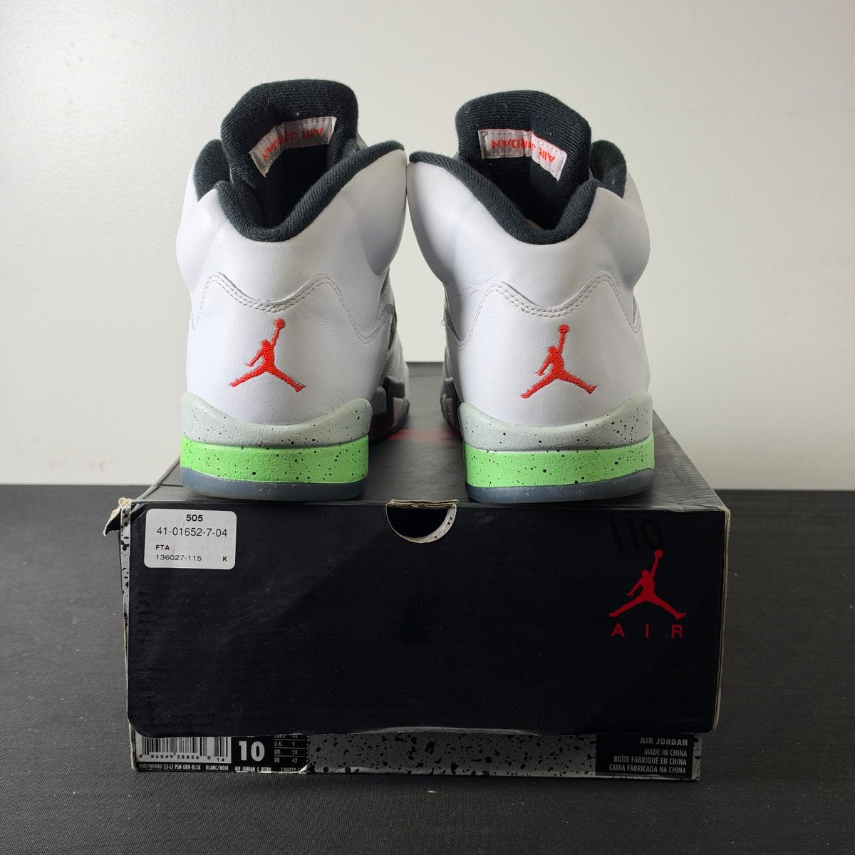 Jordan 5 Retro Poison Green (Size 10) - aux