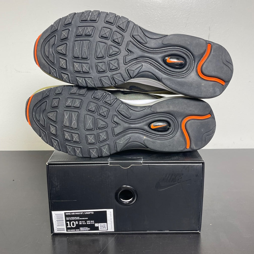 Nike Air Max 97 Undefeated Black Volt 10.5 (Moderately Worn Pre-Owned)NikeBlack/Volt/Militia Green - Image 5