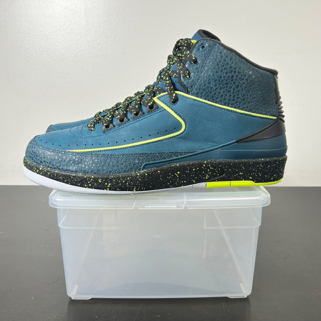 Jordan 2 Retro Nightshade 12 (New Pre-Owned)JordanNightshade/Volt Ice-Black-Pure Platinum - Image 3
