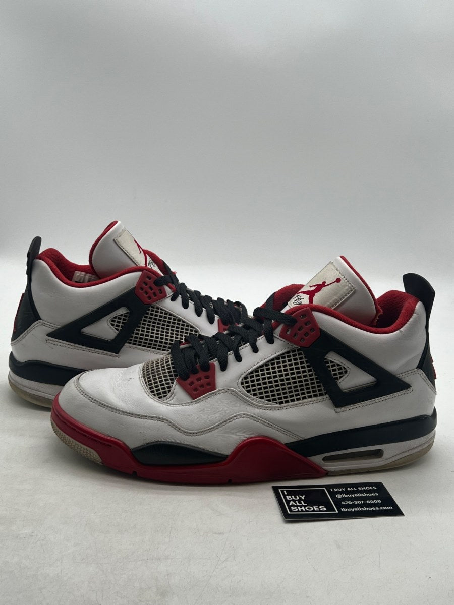 Jordan 4 Retro Fire Red (2012) 14 (Heavily Worn Pre-Owned) - Image 1