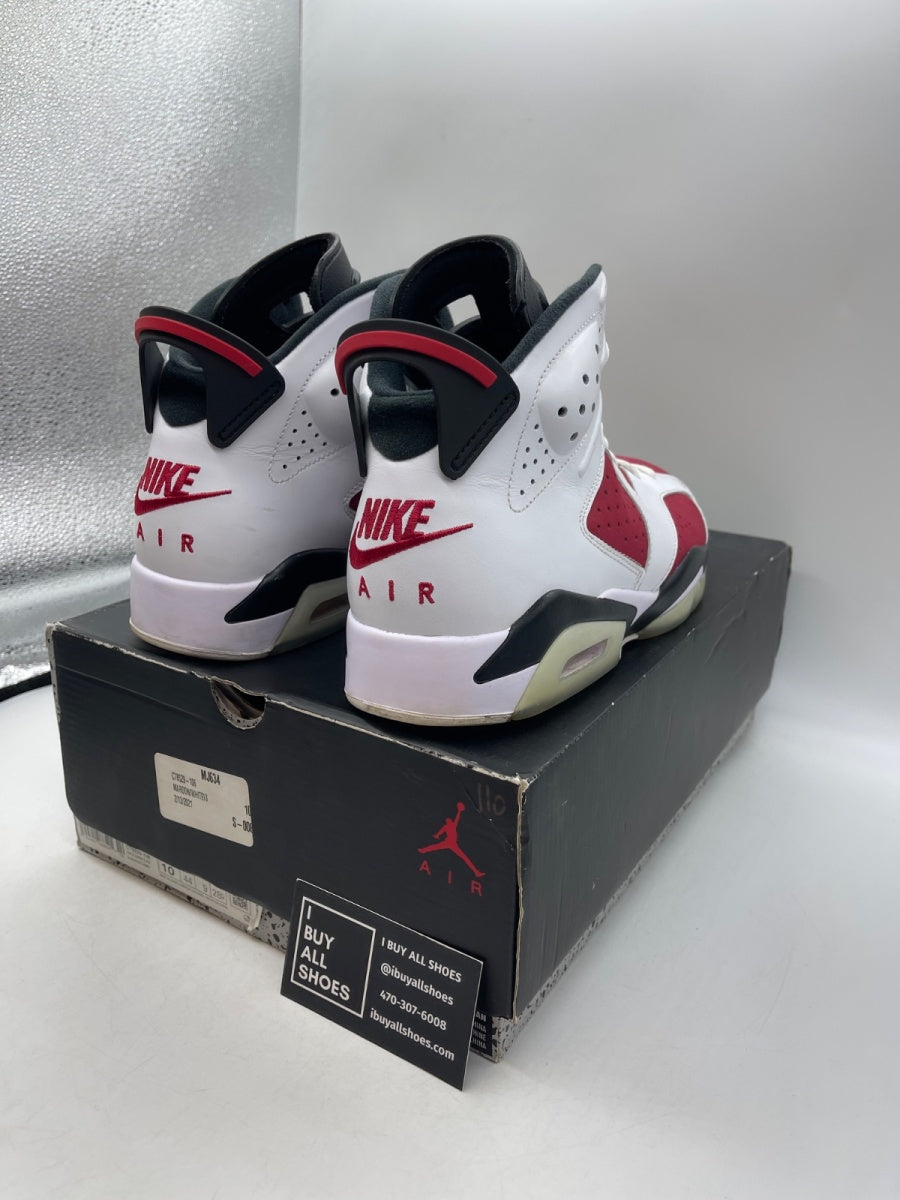 Jordan 6 Retro Carmine (2021) 10 (Moderately Worn Pre-Owned) - Image 5