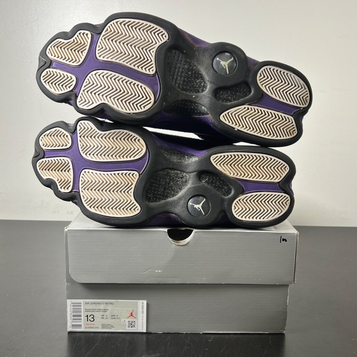 Jordan 13 Retro Court Purple 13 (Moderately Worn Pre-Owned)JordanBlack/Court Purple-White - Image 6