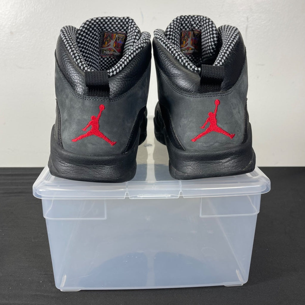 Jordan 10 Retro Shadow CDP (2008) 13 (Moderately Worn Pre-Owned)JordanBlack/Dark Shadow-True Red - Image 4