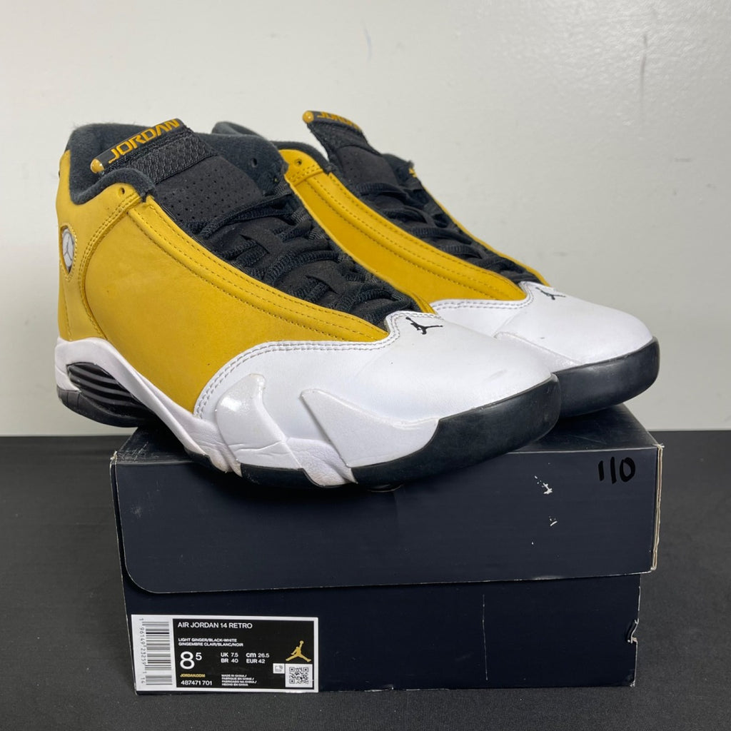Jordan 14 Retro Light Ginger (2022) 8.5 (Moderately Worn Pre-Owned)JordanLight Ginger/Black/White - Image 1