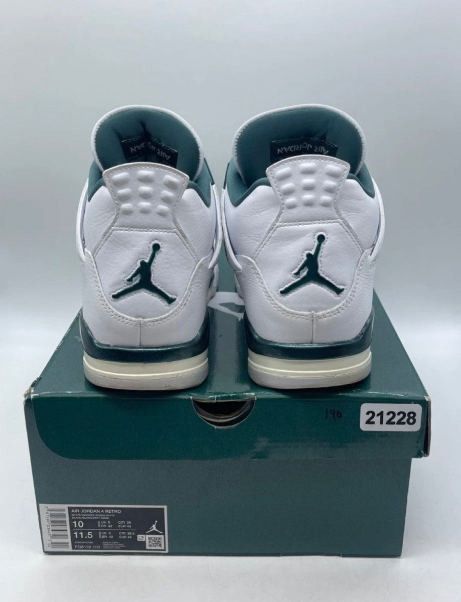 Jordan 4 Retro Oxidized Green 10 (Lightly Worn Pre-Owned)JordanWhite/Oxidized Green/White/Neutral Grey - Image 3