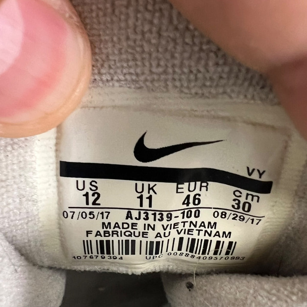 Nike Air More Uptempo Atlanta 12 (Heavily Worn Pre-Owned)NikeWhite/Gorge Green-Metallic Gold - Image 6