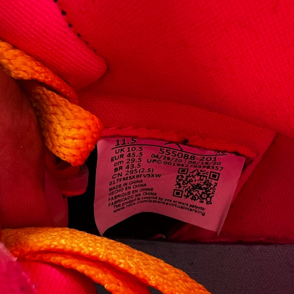 Jordan 1 Retro High Tokyo Bio Hack 11.5 (Lightly Worn Pre-Owned)JordanBaroque Brown/Black-Laser Orange-Racer Pink - Image 7