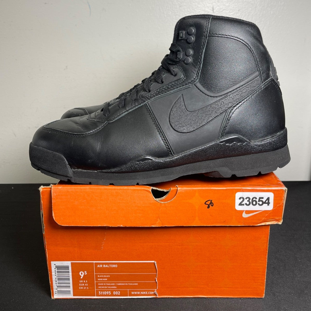 Nike Air Baltoro 'Triple Black' (Size 9.5) - Image 3