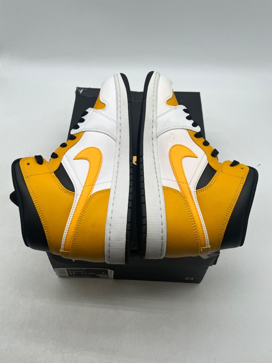 Jordan 1 Mid University Gold 11.5 (Lightly Worn Pre-Owned)JordanWhite/University Gold-Black - Image 9