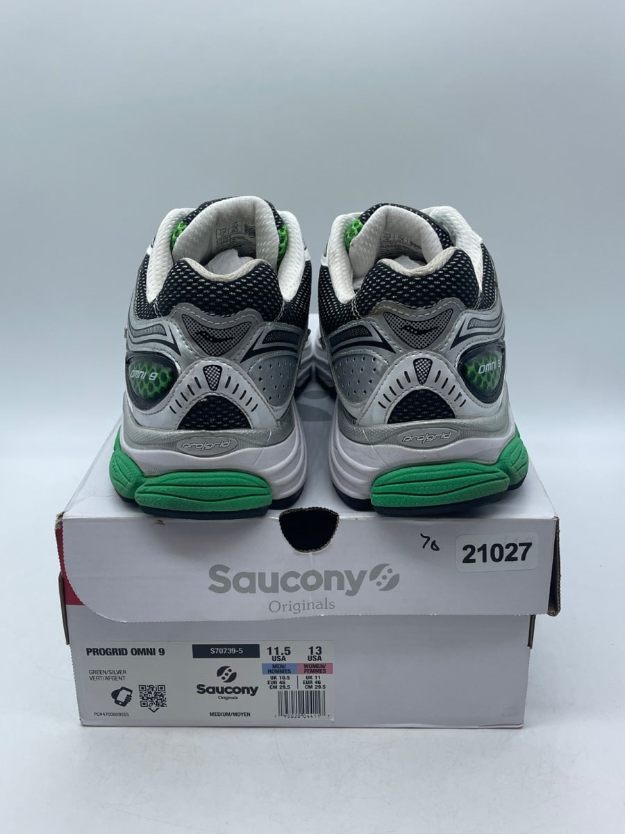 Saucony ProGrid Omni 9 OG Green Silver 11.5 (Moderately Worn Pre-Owned) - Image 3