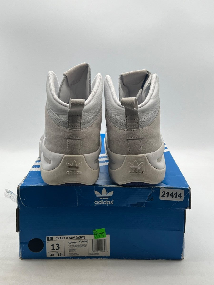 adidas Crazy 8 Adv Running White 13 (Lightly Worn Pre-Owned) - Image 5