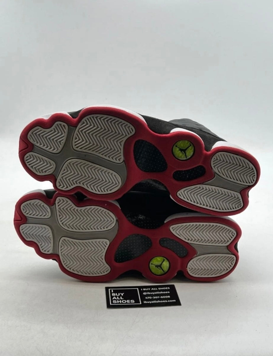 Jordan 13 Retro Playoffs (2023) 10 (Moderately Worn Pre-Owned)JordanBlack/Varsity Red-White-Vibrant Yellow - Image 6