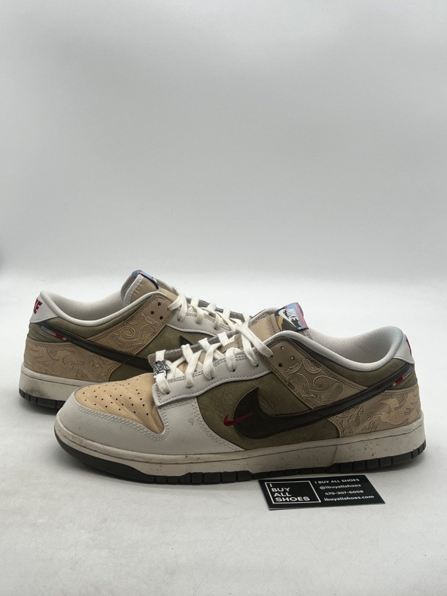 Nike Dunk Low Pegasus Pack Linen Phantom 13 (Moderately Worn Pre-Owned) - Image 1