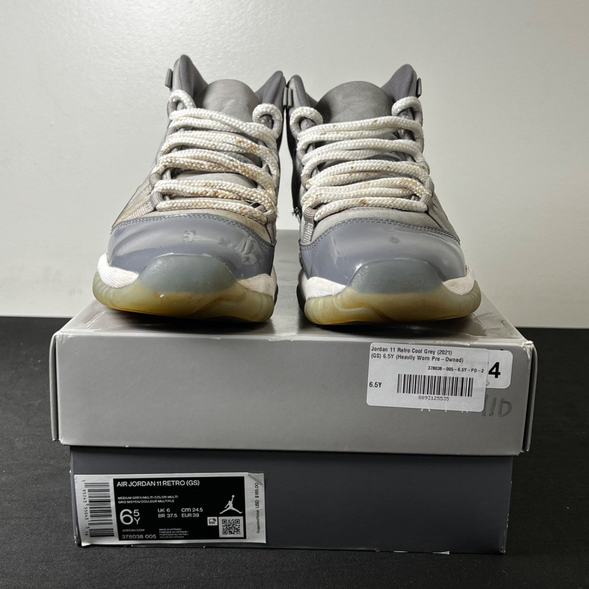 Jordan 11 Retro Cool Grey (2021) (GS) 6.5Y (Heavily Worn Pre-Owned)JordanMedium Grey/Multi-Color/Multi-Color - Image 2