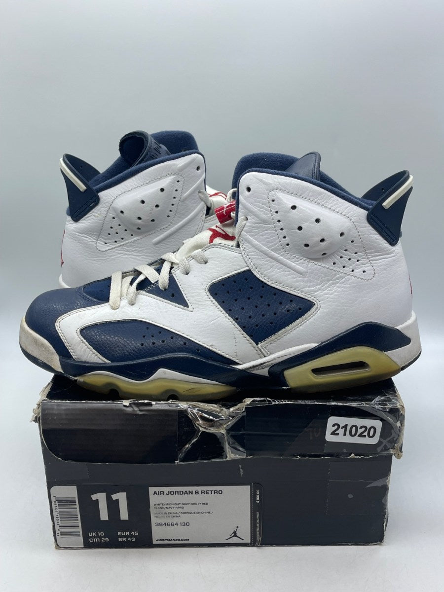Jordan 6 Retro Olympic London (2012) 11 (Moderately Worn Pre-Owned) - Image 1