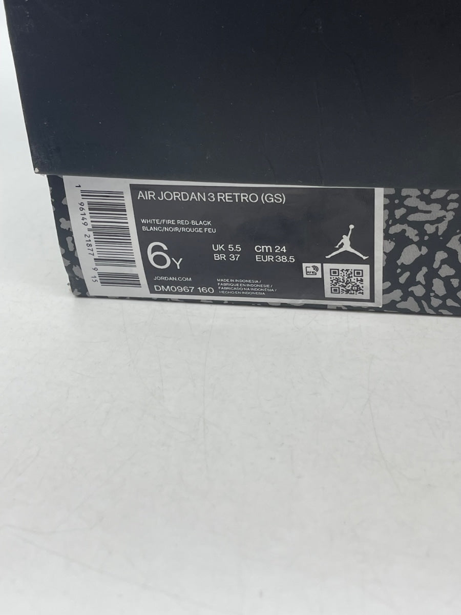 Jordan 3 Retro Fire Red (2022) (GS) (Size 6Y) - Image 9