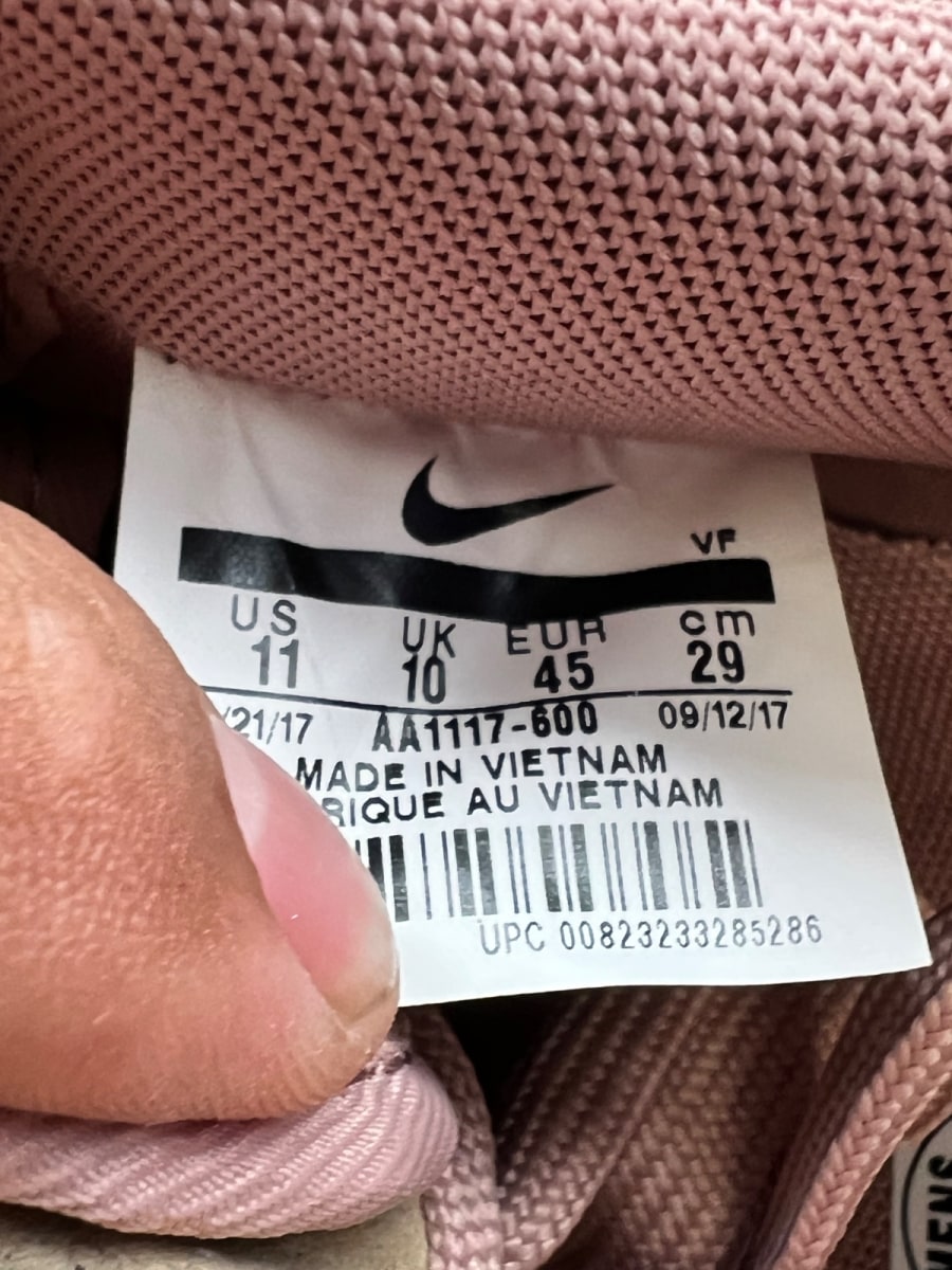 Nike Air Force 1 Low Particle Pink Gum 11 (Moderately Worn Pre-Owned)NikeParticle Pink/Particle Pink - Image 7
