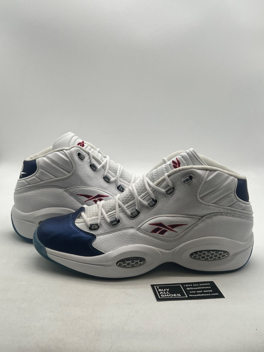 Reebok Question Mid Blue Toe (2016) 14 (Moderately Worn Pre-Owned)