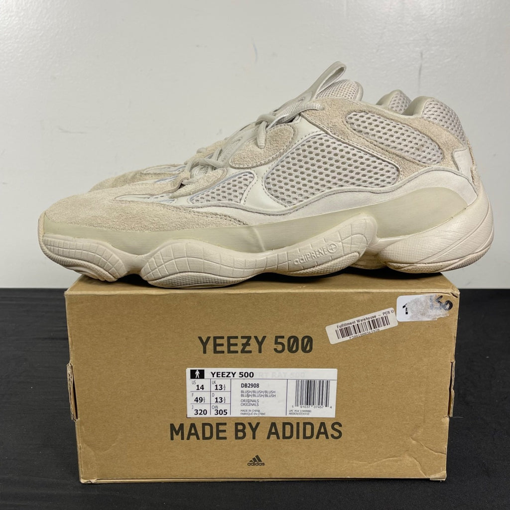 adidas Yeezy 500 Blush 14 (Moderately Worn Pre-Owned)adidasBlush/Blush/Blush - Image 3