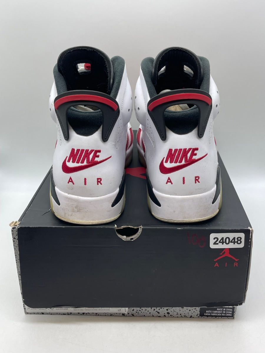 Jordan 6 Retro Carmine (2021) 13 (Moderately Worn Pre-Owned)JordanWhite/Black-Carmine - Image 3