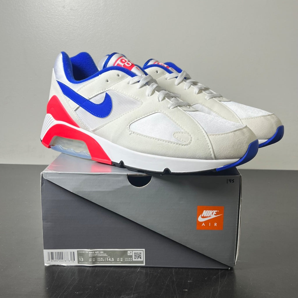 Nike Air Max 180 Ultramarine (2024) 13 (Lightly Worn Pre-Owned)NikeWhite/Ultramarine/Solar Red/Black - Image 1