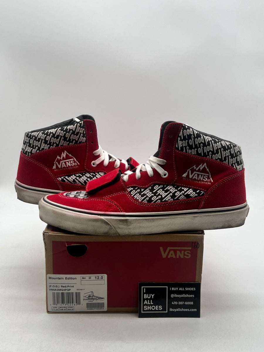 Vans Mountain Edition Fear of God Red 12 (Moderately Worn Pre-Owned) - Image 1