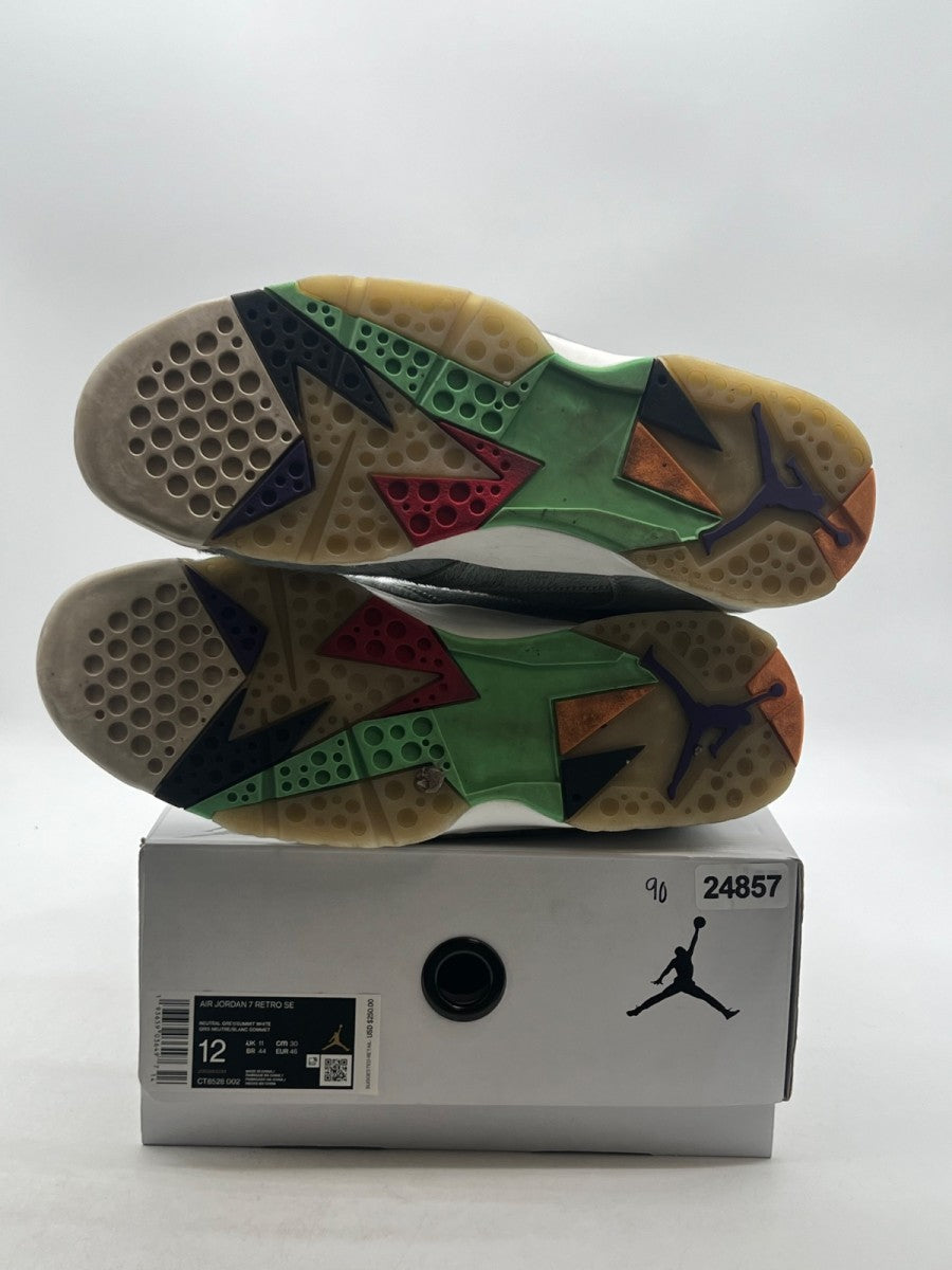 Jordan 7 Retro Neutral Grey 12 (Lightly Worn Pre-Owned)JordanNeutral Grey/Summit White-Pink Foam-Summit White - Image 8
