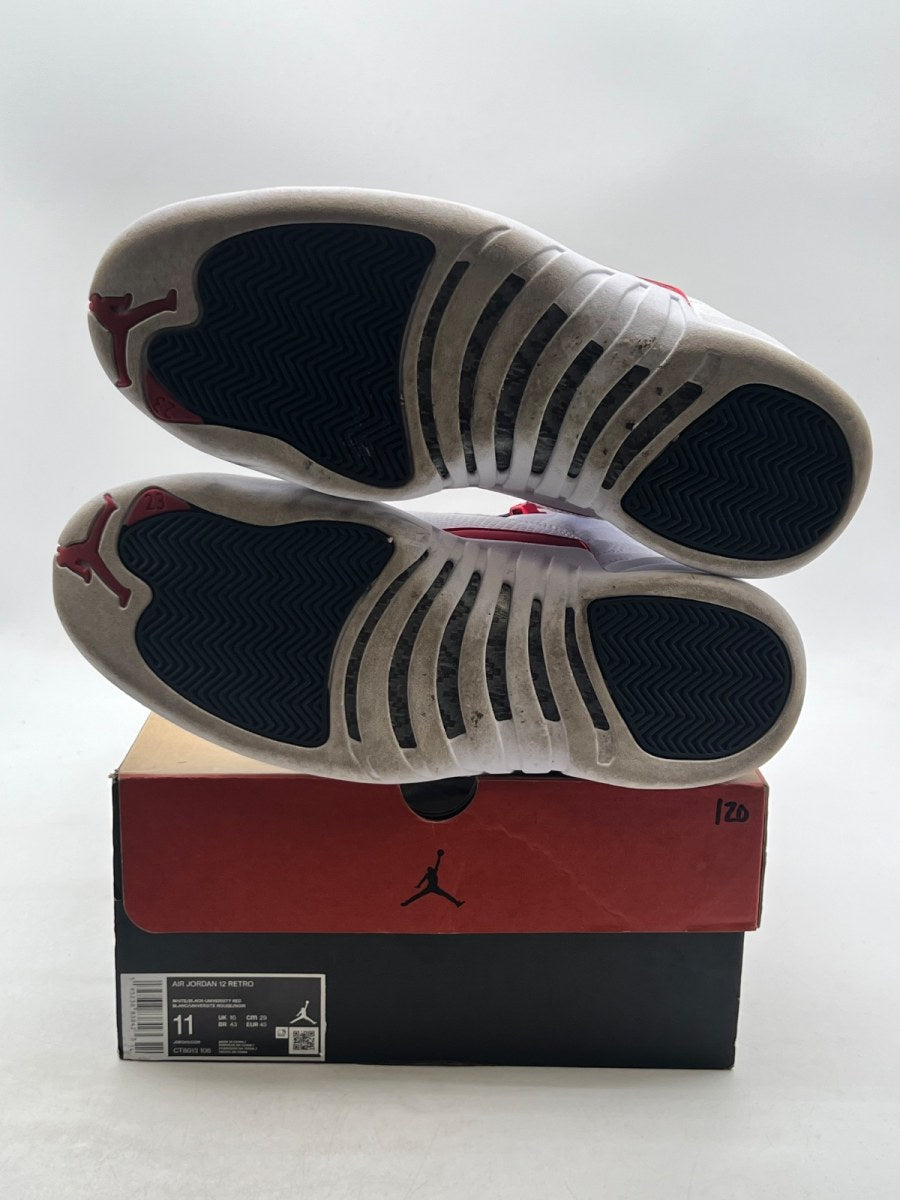Jordan 12 Retro Twist 11 (Lightly Worn Pre-Owned)JordanWhite/Black-University Red - Image 8