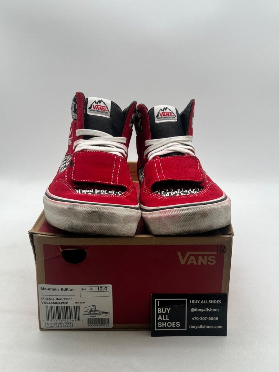 Vans Mountain Edition Fear of God Red 12 (Moderately Worn Pre-Owned) - Image 4