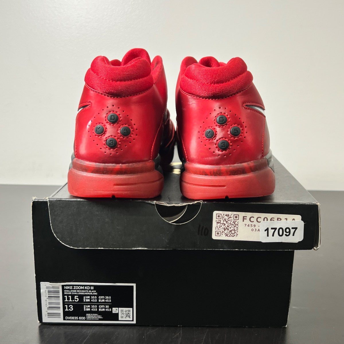 Nike KD 3 All-Star (2023) 11.5 (Heavily Worn Pre-Owned)NikeChallenge Red/White-Black - Image 5