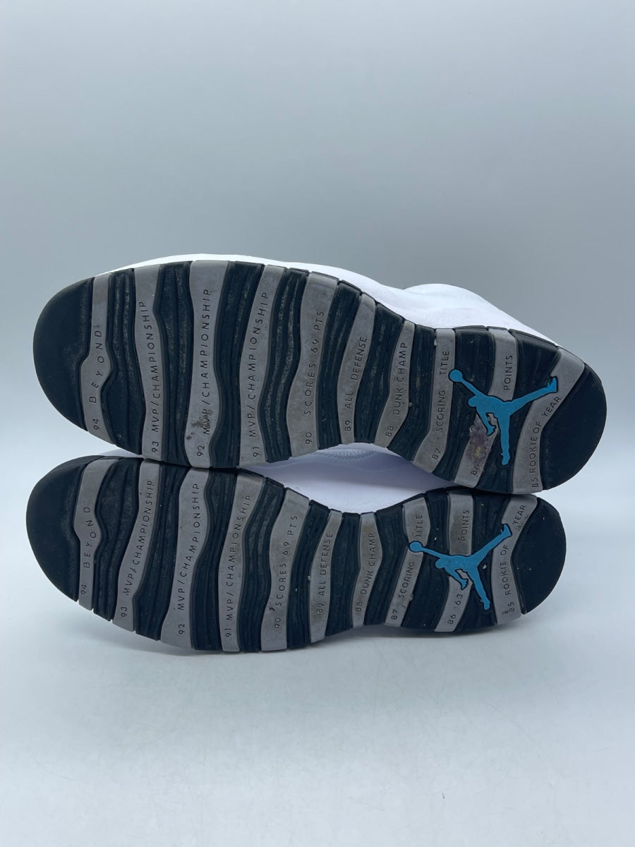 Jordan 10 Retro OG Steel (2025) 14 (Moderately Worn Pre-Owned)JordanWhite/Black-Light Steel Grey - Image 7