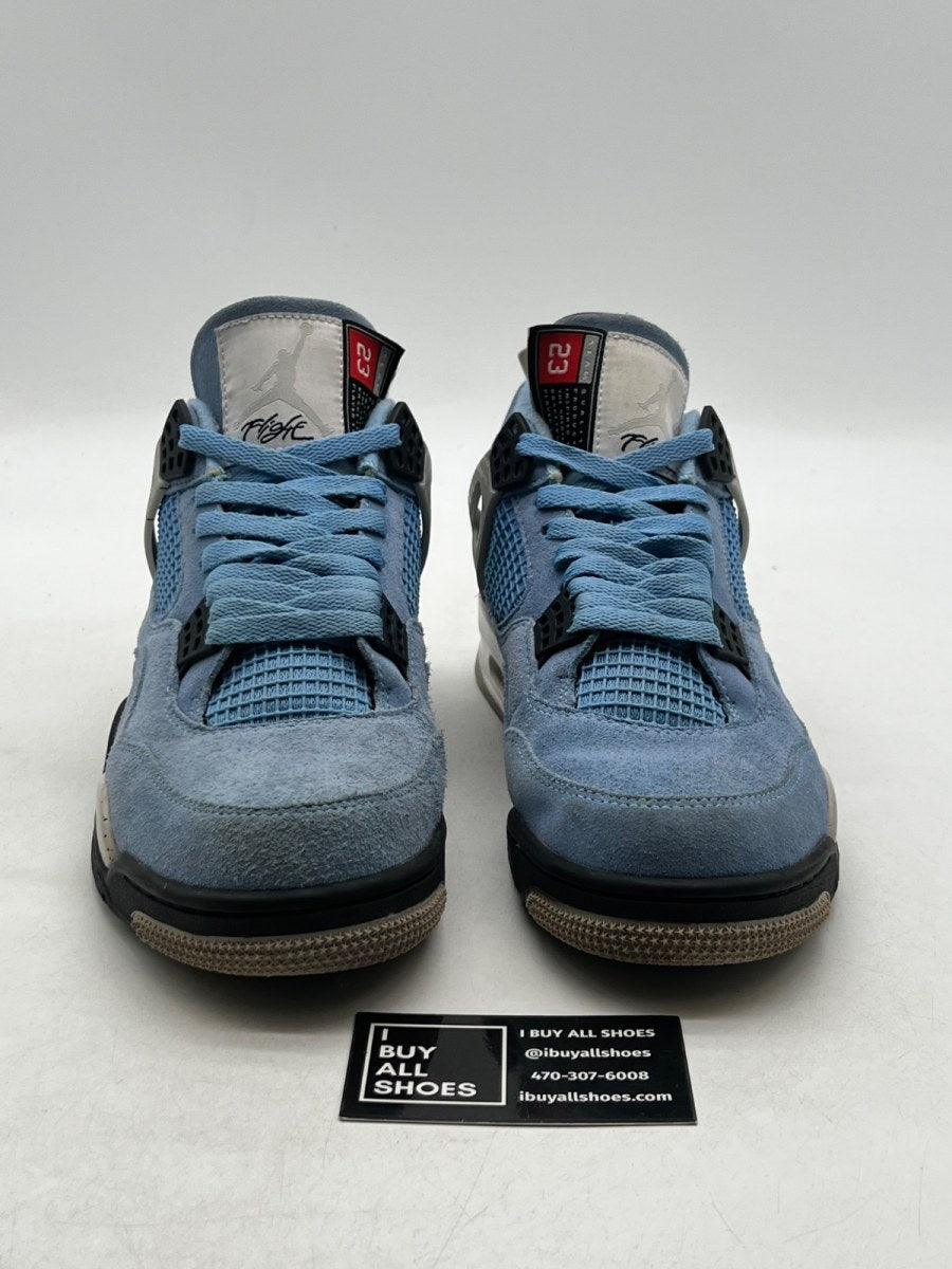 Jordan 4 Retro University Blue 10 (Moderately Worn Pre-Owned) - Image 2