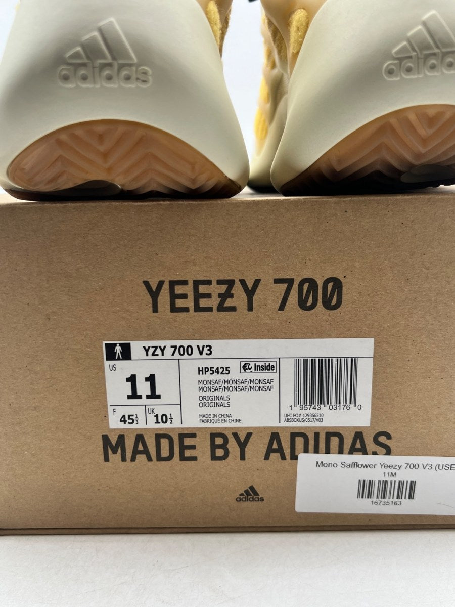 adidas Yeezy 700 V3 Mono Safflower 11 (Lightly Worn Pre-Owned) - Image 4