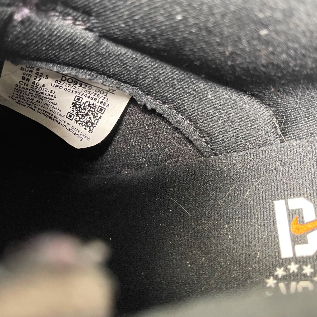 Nike Dunk Low SP Undefeated 5 On It Black 9 (Moderately Worn Pre-Owned)NikeBlack/Black - Image 6