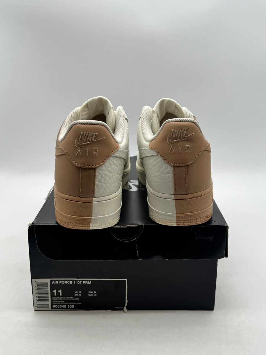 Nike Air Force 1 Low '07 PRM Sail Vachetta Tan Sail 11 (Lightly Worn Pre-Owned)NikeSail/Vachetta Tan-Sail - Image 6