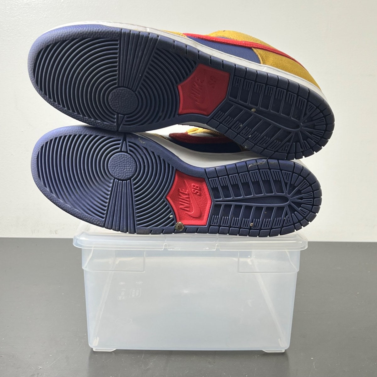 Nike SB Dunk Low Reverse Papa Bear 11 (Moderately Worn Pre-Owned)NikeWheat/Light Fusion Red-Dark Purple - Image 5
