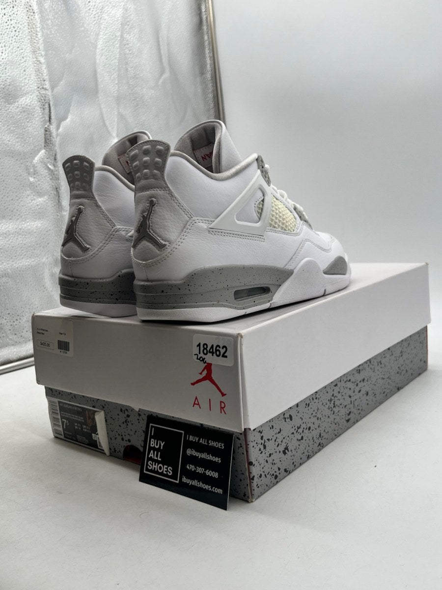 Jordan 4 Retro White Oreo (2021) 7.5 (Lightly Worn Pre-Owned) - Image 5