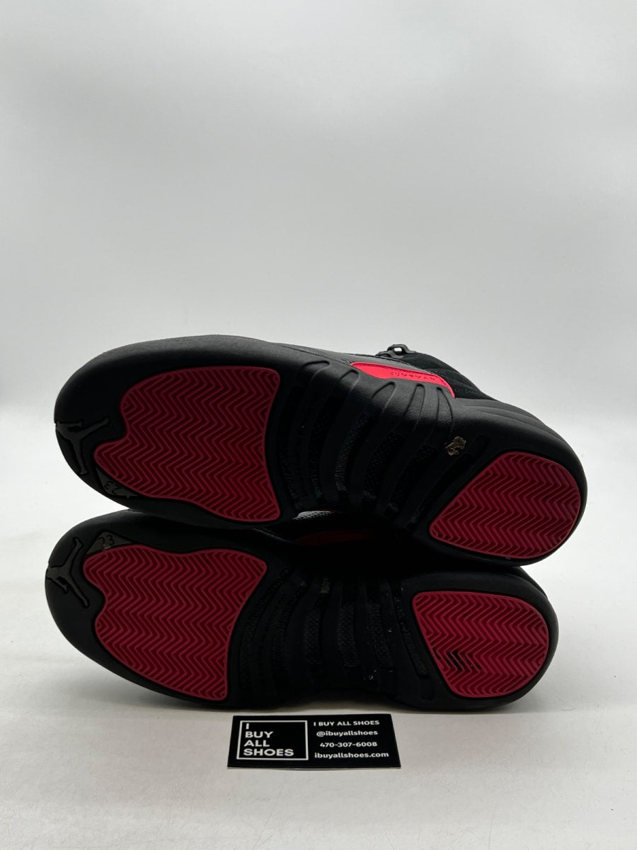 Jordan 12 Retro Black Rush Pink (GS) 9.5Y (Lightly Worn Pre-Owned) - Image 7