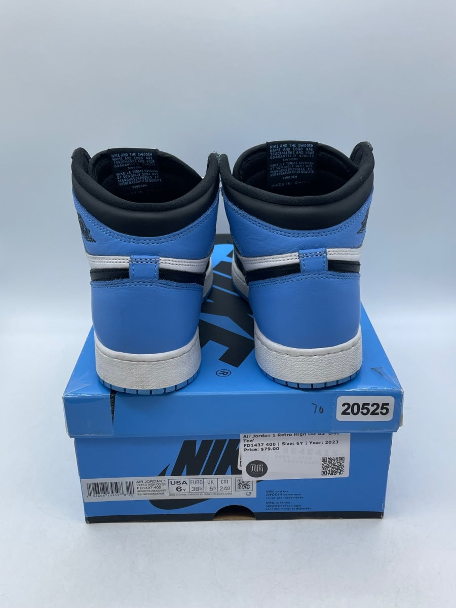 Jordan 1 Retro High OG UNC Toe (GS) 6Y (Moderately Worn Pre-Owned) - Image 3