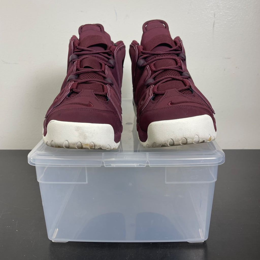 Nike Air More Uptempo Night Maroon 10 (Moderately Worn Pre-Owned)NikeNight Maroon/Night Maroon-Sail - Image 2
