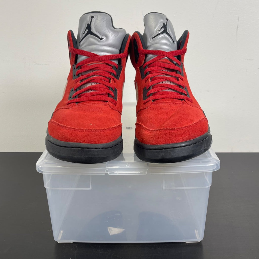 Jordan 5 Retro Raging Bull Red (2021) 13 (Moderately Worn Pre-Owned)JordanVarsity Red/Black-White - Image 2