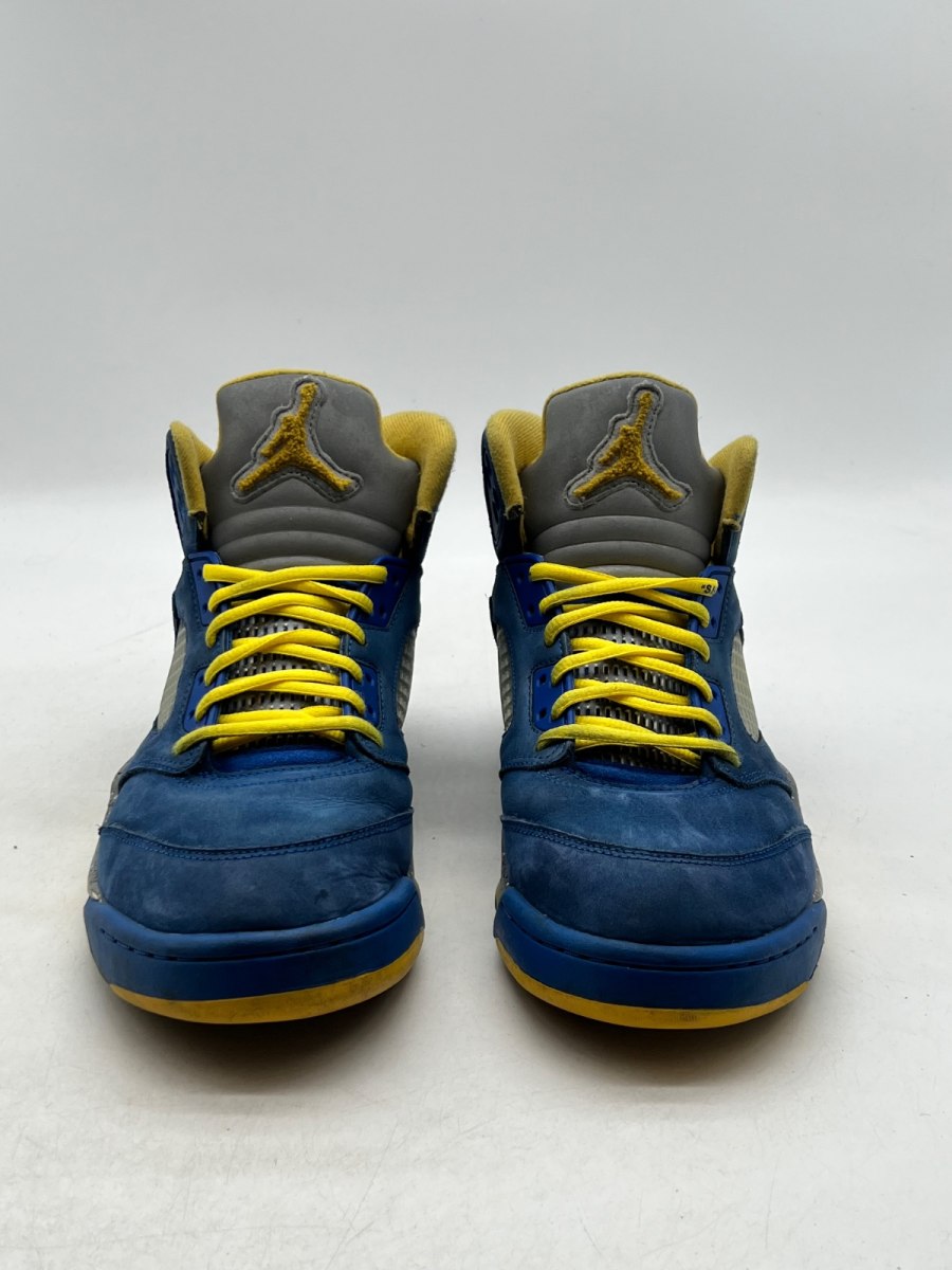 Jordan 5 Retro JSP Laney Varsity Royal 11 (Heavily Worn Pre-Owned)JordanVarsity Royal/Varsity Maize-Light Charcoal - Image 2