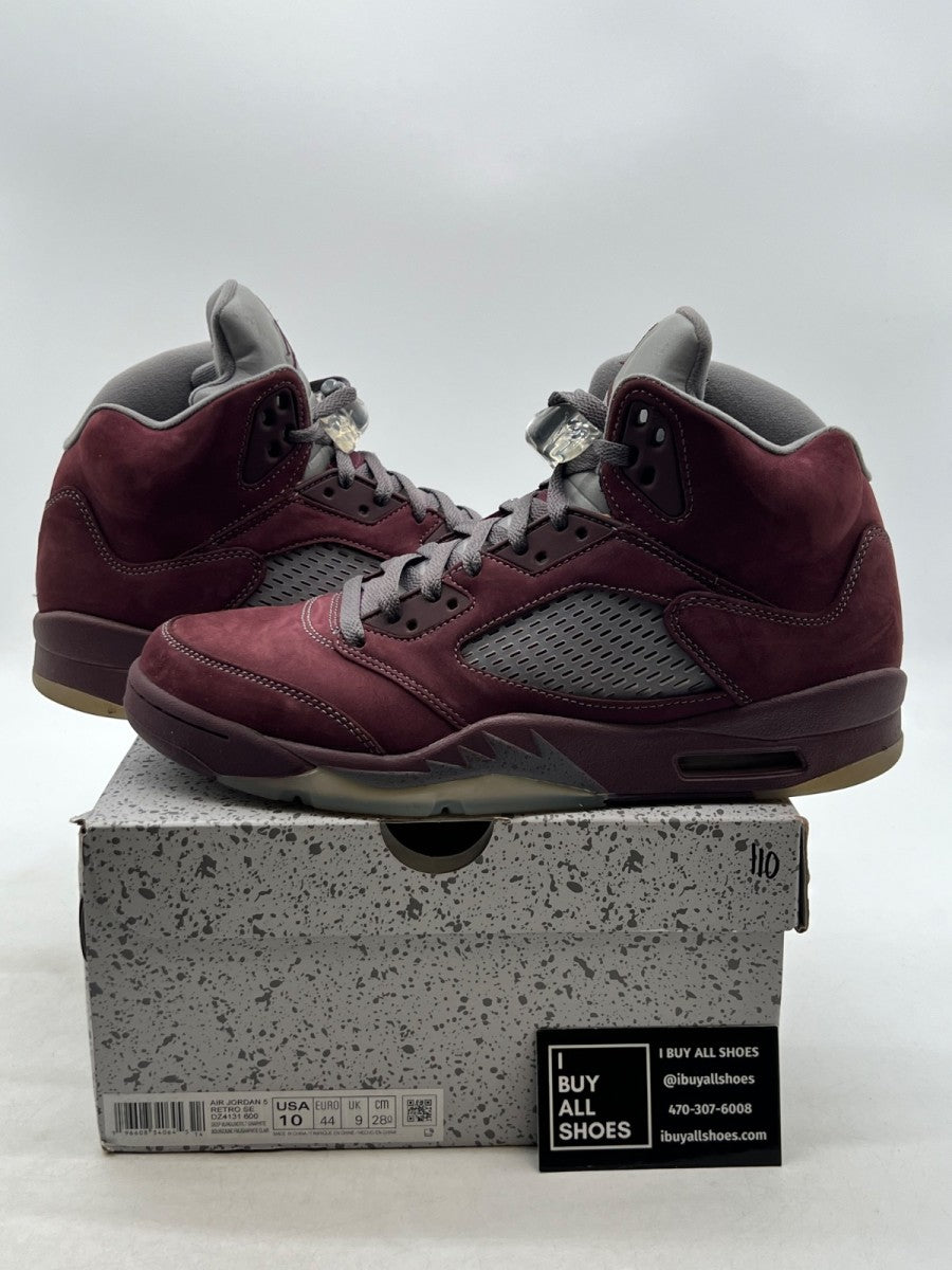 Jordan 5 Retro Burgundy (2023) 10 (Lightly Worn Pre-Owned) - Image 1