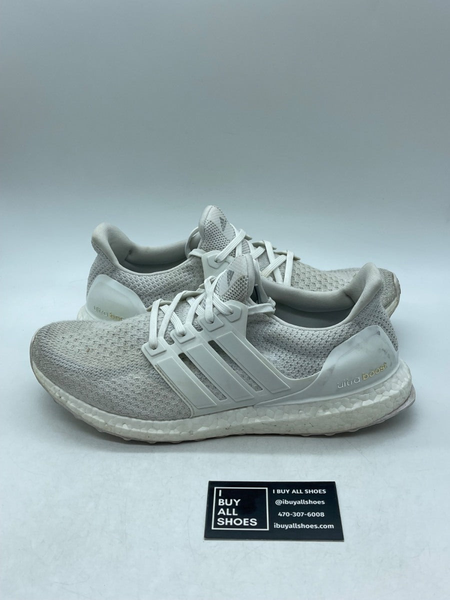 adidas Ultra Boost 2.0 Triple White 10.5 (Moderately Worn Pre-Owned) - Image 1