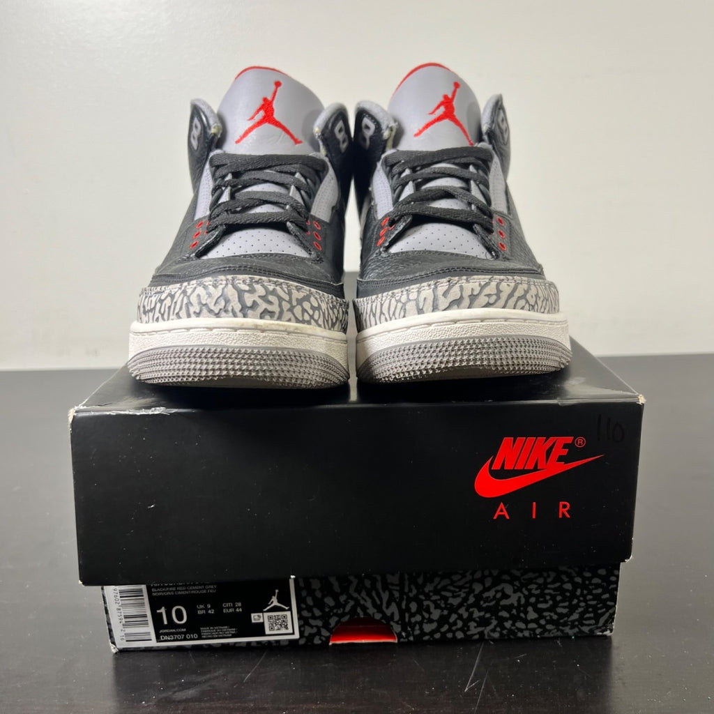 Jordan 3 Retro OG Black Cement (2024) (Size 10) - Image 2