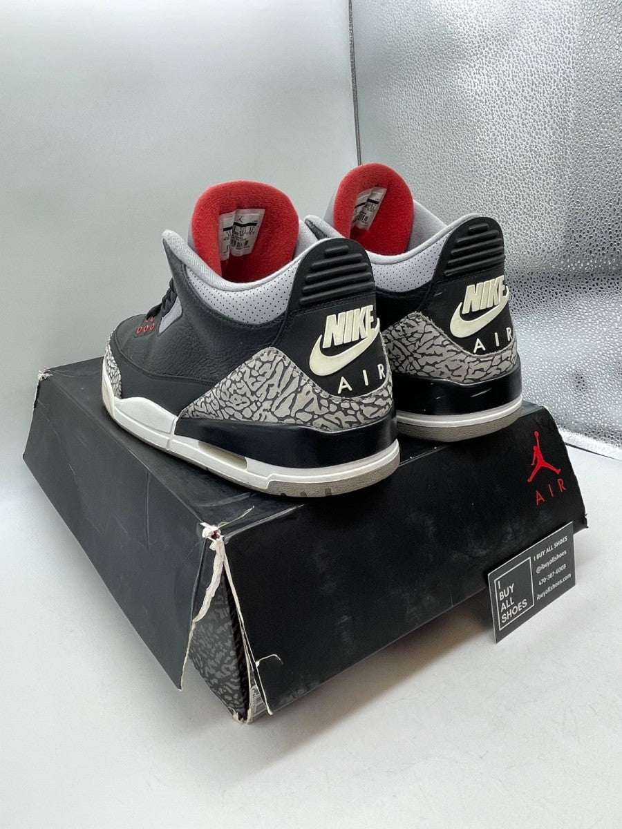 Jordan 3 Retro Black Cement (2018) 14 (Heavily Worn Pre-Owned) - Image 4