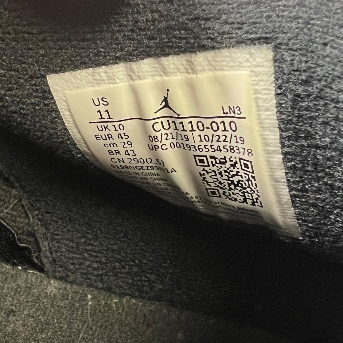 Jordan 4 Retro Black Cat (2020) 11 (Moderately Worn Pre-Owned)JordanBlack/Black-Light Graphite - Image 6