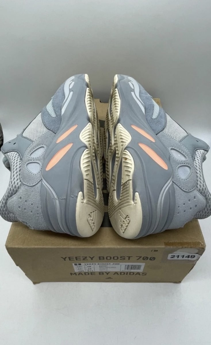 adidas Yeezy Boost 700 Inertia 10.5 (Lightly Worn Pre-Owned)adidasGrey/Grey/Inertia - Image 6