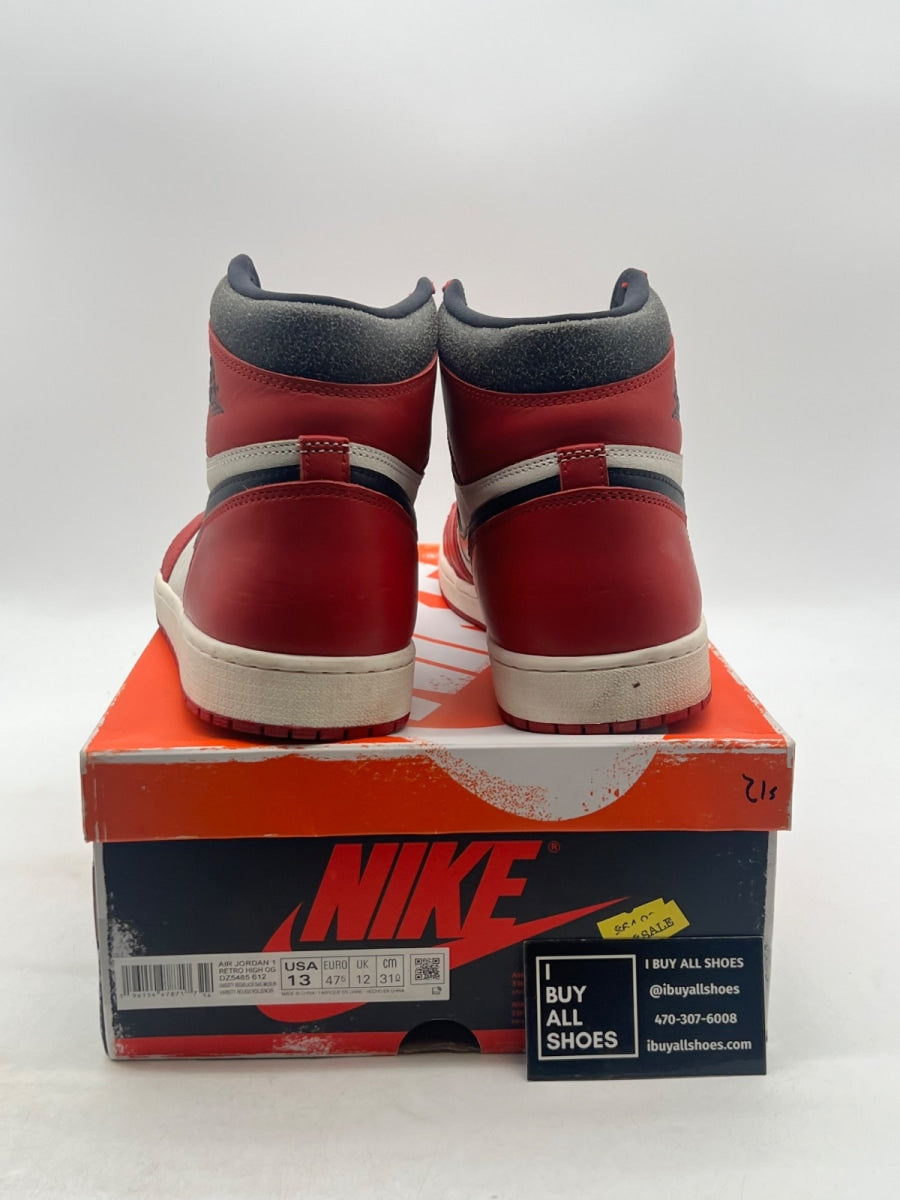 Jordan 1 Retro High OG Chicago Lost and Found 13 (Lightly Worn Pre-Owned) - Image 3